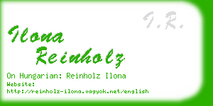 ilona reinholz business card